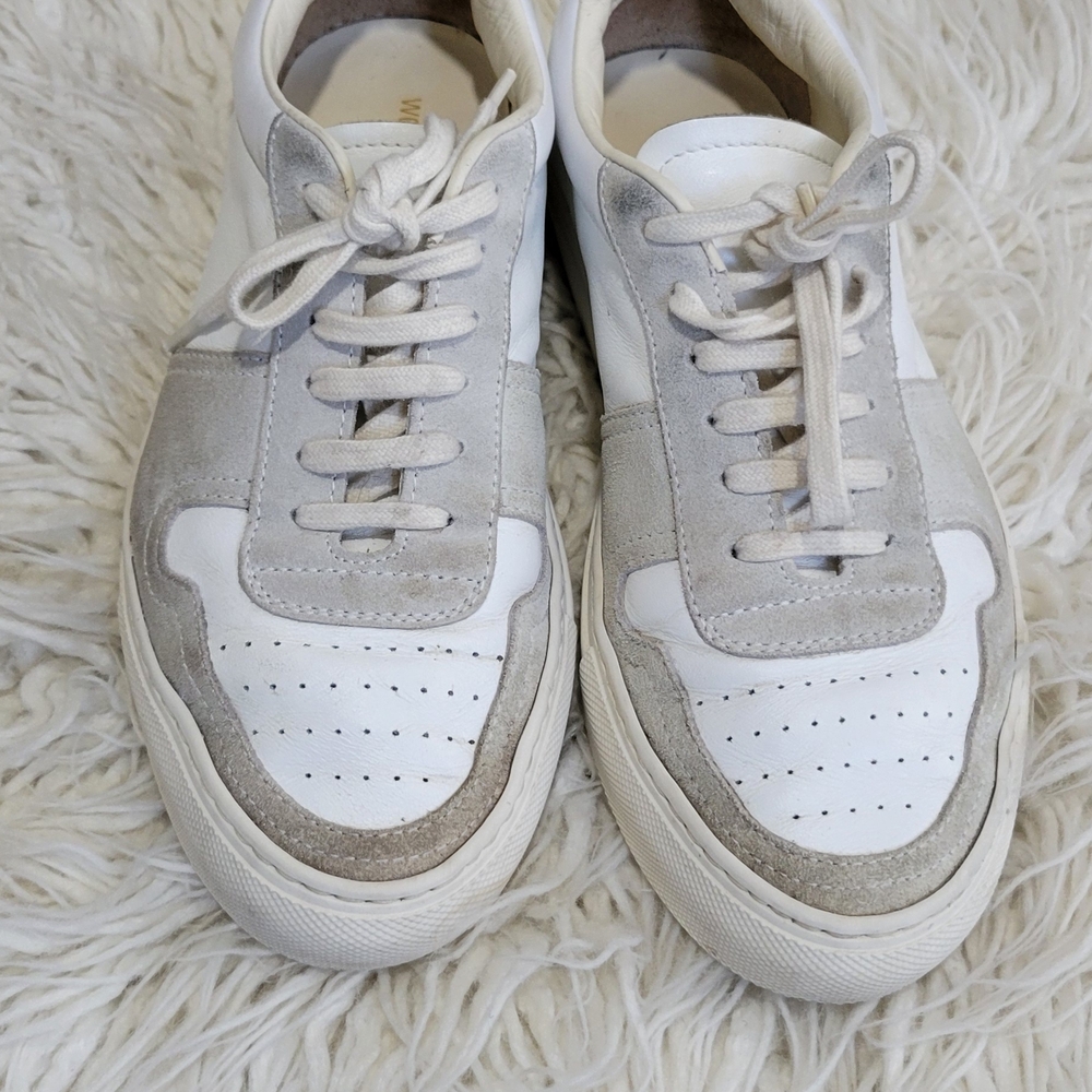 White and Gray Casual Sneakers - Picture 7 of 8